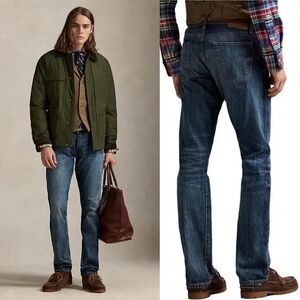 Polo Ralph Lauren 33 Old Money Indie Sleeze Varick Slim Straight Jeans